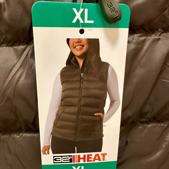 32 Degrees Heat Women's Lightweight Packable Vest Size XL Olive Green Warm (NEW) - Picture 13 of 15
